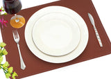 Nickino Luxury Placemat Set (Velvet Touch Brown)-Pack of 6