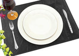 Nickino Luxury Placemat Set (Soccer Black)-Pack of 6