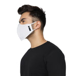 Suntop Designer Fashion Mask(Mens)-Pack of 2(White Lenin)