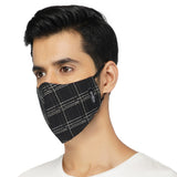 Suntop Designer Fashion Mask(Mens)-Pack of 2(English Monochrome)