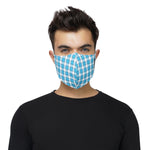 Suntop Designer Fashion Mask(Mens)-Pack of 2(Blue White Checkered)