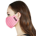 Suntop Designer Fashion Mask(Womens)-Pack of 2(Checkered Pink)